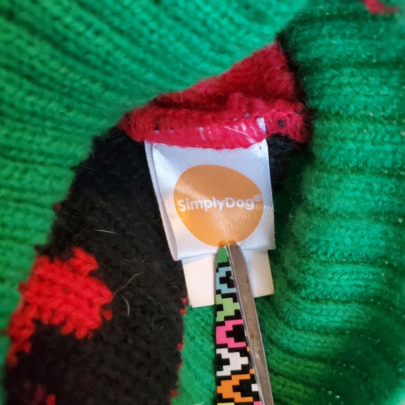 SIMPLY DOG Red Reindeer Christmas Holiday Dog Sweater Pet Costume‎ MEDIUM - Picture 3 of 8